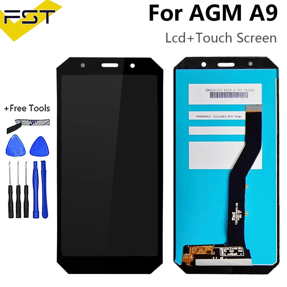 Roson-AGM A9 LCD 디스플레이 및 터치 스크린 5.99 조립 전화 액세서리, AGM H1 lcd 수리 부품 + 도구 + 접착제